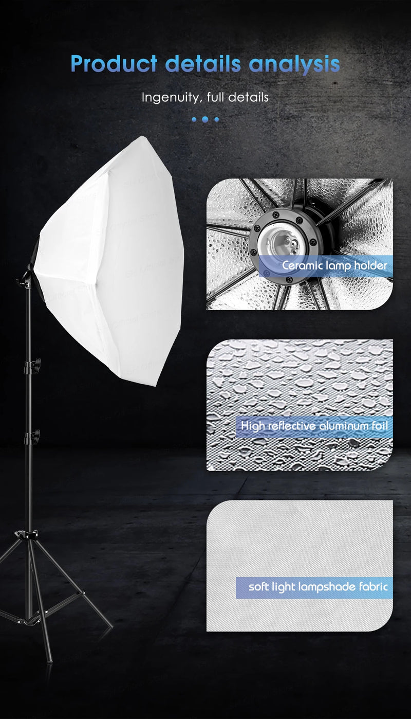 Kit 3 softbox avec perche – vue 20