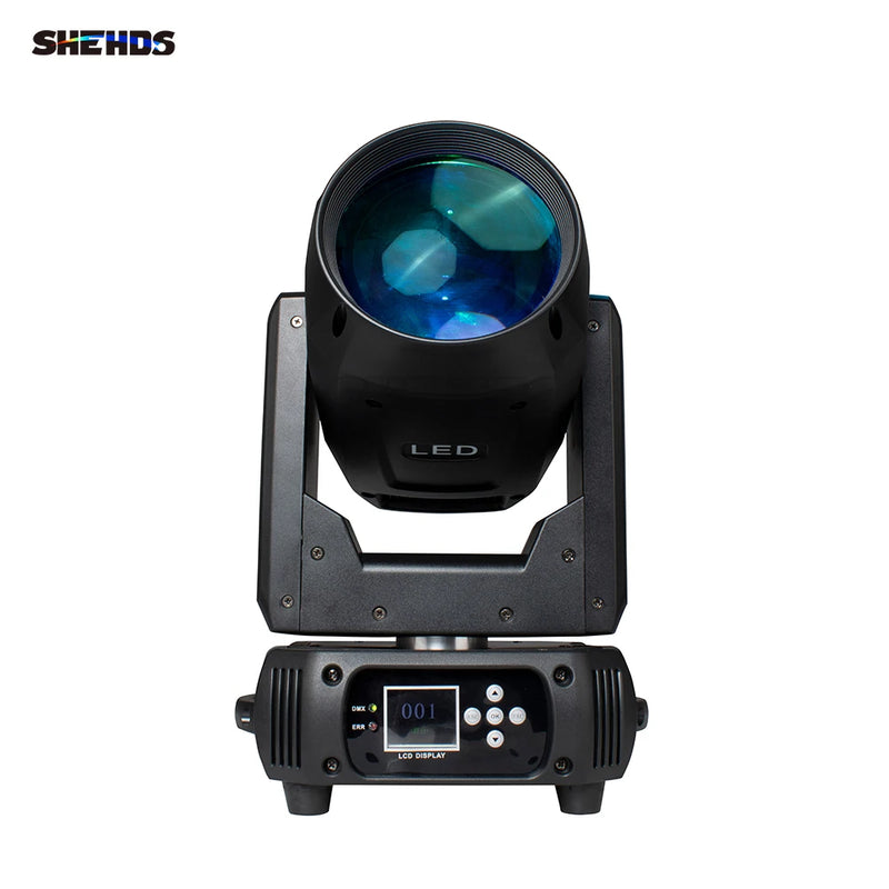 Lyre LED beam 150 W à faisceau de 2,2°, 12 gobos, DMX 16 canaux, à l'unité ou par 2