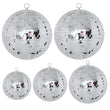 Boule à facettes disco en verre, 10 à 30 cm, sans moteur