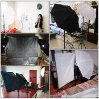 Kit studio photo – exemples d'utilisation en portrait et en studio