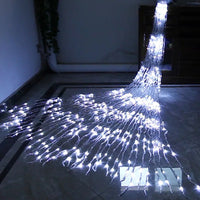 Rideau lumineux cascade LED 220 V, 4 couleurs, 3 x 3 m ou 3 x 2 m