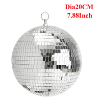 Boule à facettes disco en verre, 10 à 30 cm, sans moteur