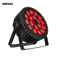 Par LED DMX plat ou IP65, 18 LED RGBW ou RGBWA UV