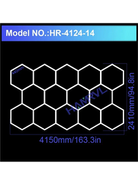 Éclairage LED hexagonal – vue 13
