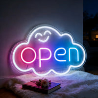 Panneau lumineux ouvert néon LED USB à interrupteur, 5 modèles