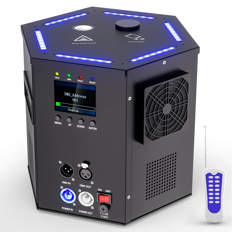 Machine à étincelles froides 700 W à jet réglable de 2 à 5,5 m, DMX512