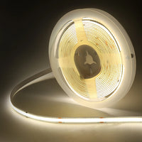 Ruban LED COB fin – bobine blanc neutre allumée