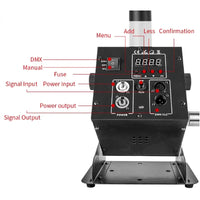 Canon à CO2 LED 250 W DMX512, 1 ou 2 machines