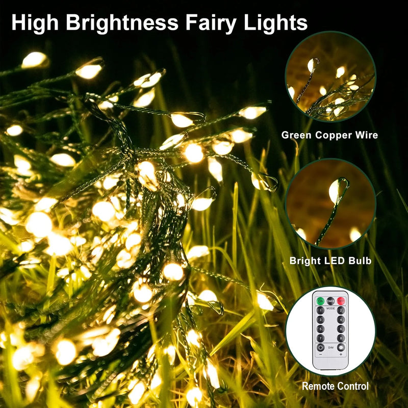 Guirlande lumineuse sapin en fil de cuivre – vue 18