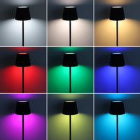 Lampe de table sans fil sur bouteille – neuf couleurs de lumière de la version RGB