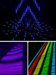 Tubes LED pixel DMX ArtNet, lot de 8 ou 16 avec boîtier de commande, lentille carrée ou ronde