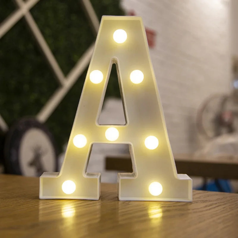 Lettres et chiffres lumineux LED à piles – vue 20