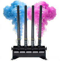 Canon à confettis 4 têtes 60 W – quatre tubes de tir chargés de cartouches