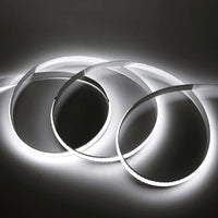 Ruban LED COB blanc – spirales de bande allumées en blanc froid