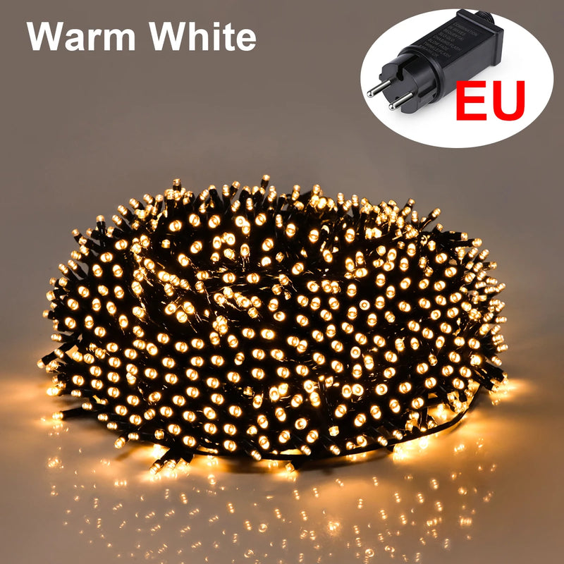 Guirlande lumineuse extérieur LED étanche 8 modes, 10 à 100 m