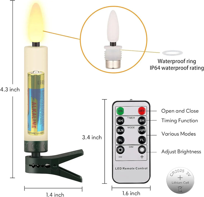 Bougies LED à clip – vue 16