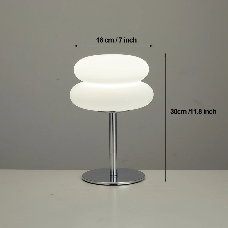 Lampe champignon double dôme à 3 teintes de lumière, USB ou batterie
