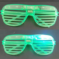 Lunettes LED lumineuses à lamelles pour soirée, 3 modes, lots de 5 à 50 pièces