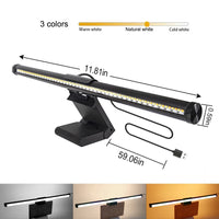 Barre lumineuse écran tactile – version 30 cm avec câble USB de 150 cm et trois teintes de blanc