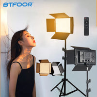 Panneau LED vidéo bicolore 40 ou 50 W, trépied 200 cm, télécommande