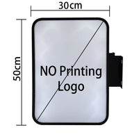 Enseigne drapeau rectangulaire – format vertical sans impression