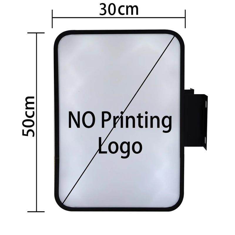 Enseigne drapeau rectangulaire – format vertical sans impression