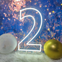 Néon LED chiffre d'anniversaire 40 cm, USB avec interrupteur