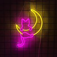 Néon LED chat – vue 14