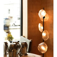 Lampadaire LED à globes en verre, pied noir ou doré, 90 ou 180 cm, 3 teintes de lumière