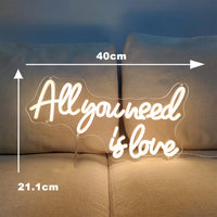 Néon mariage LED à message, 8 modèles, blanc chaud ou froid, USB