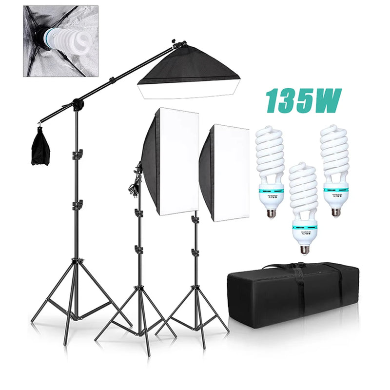 Kit 3 softbox avec perche – vue 8