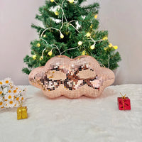 Boule à facettes déco en nuage – finition rose gold