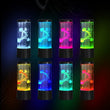 Aquarium méduse lumineux 7 couleurs, tube de 22 cm, alimentation USB