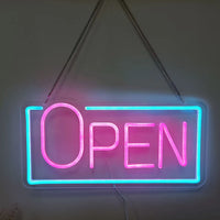 Panneau lumineux ouvert néon LED USB à interrupteur, 5 modèles