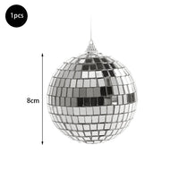 Boules à facettes miroir pour sapin de Noël, 2 à 10 cm