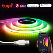 Ruban LED USB COB connecté Zigbee, blanc ou RGB, 1 à 5 m