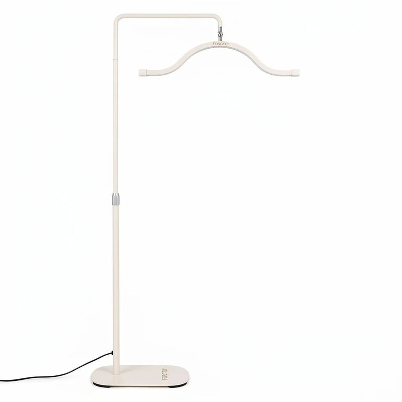 Lampe demi-lune LED sur pied – Beige, modèle G