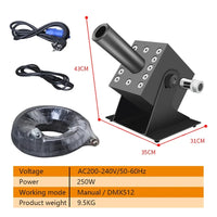 Canon à CO2 LED 250 W DMX512, 1 ou 2 machines