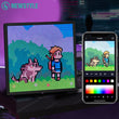 Cadre lumineux LED pixel art programmable avec application Bluetooth, 20 ou 26 cm