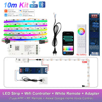 Ruban LED COB RGB adressable, Wi-Fi, télécommande, kit 1 à 25 m