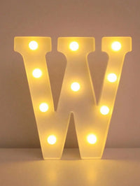 Lettre lumineuse LED 22 cm à piles, A à Z et 0 à 9