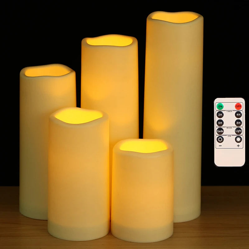 Bougies pilier LED géantes – vue 21