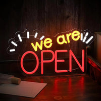 Panneau lumineux ouvert OPEN en néon LED, alimentation USB, 10 modèles