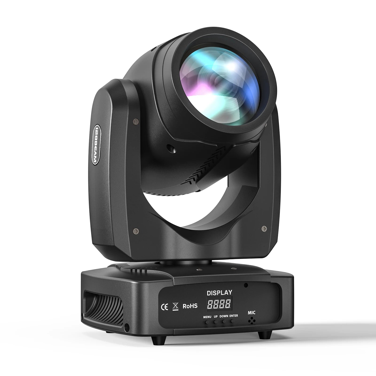 Lyre LED 200 W à effet d'atomisation colorée, 18 prismes, DMX