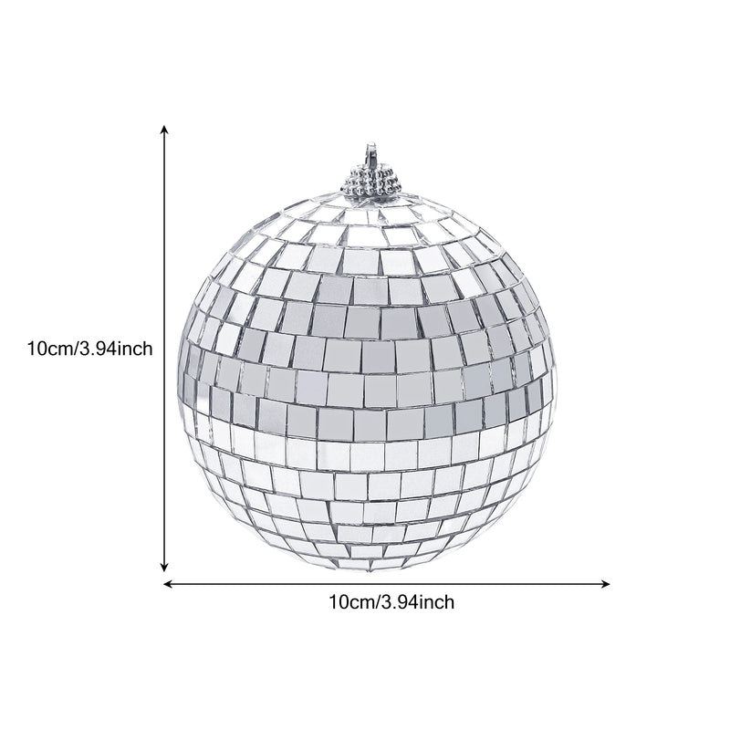 Boule à facettes en verre miroir – boule de 10 cm avec ses dimensions