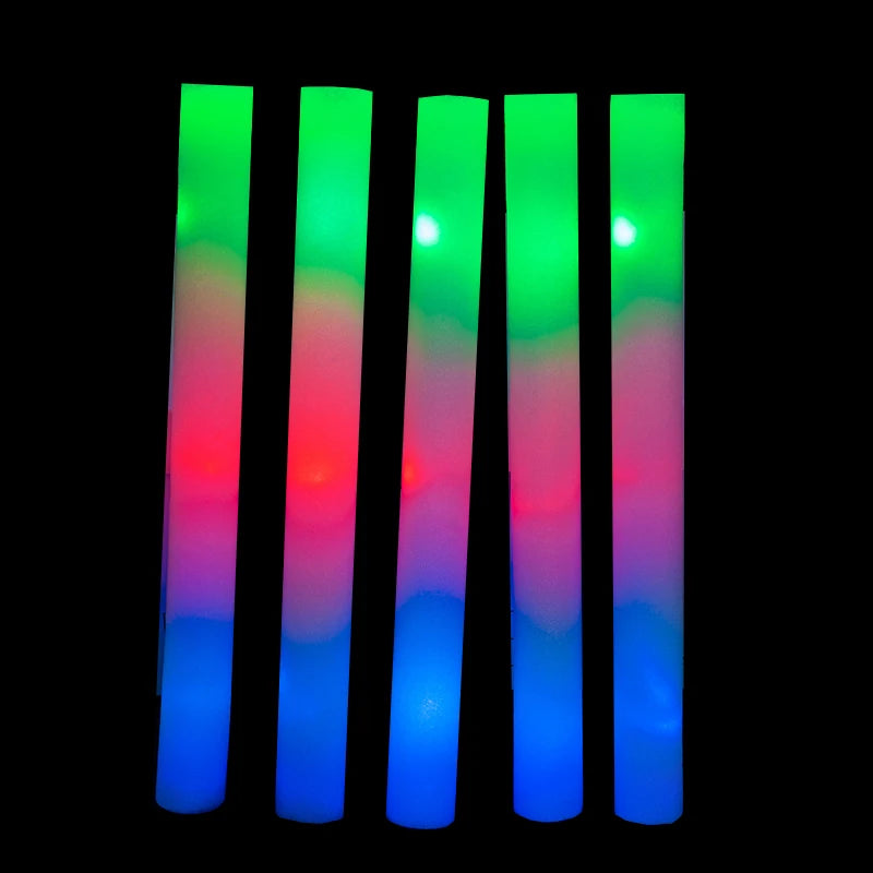 Bâtons lumineux mousse LED – bâtons allumés en multicolore