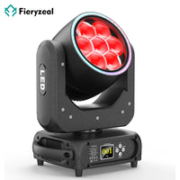 Lyre LED zoom 300 W – vue de la lyre avec LED RGBW et halo lumineux