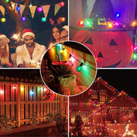 Guirlande guinguette colorée G40 – ambiances de fête, clôture et maison décorées