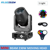 Mini lyre beam 7R 230 W – une lyre avec sa roue de couleurs et ses prismes