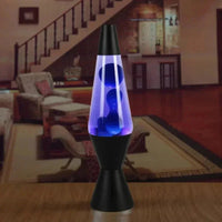 Lampe à lave cône 36 cm, base en alliage, 10 coloris